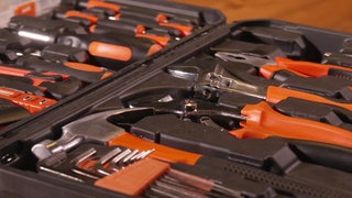 Einer der getesteten Werkzeugkoffer in Nahaufnahme