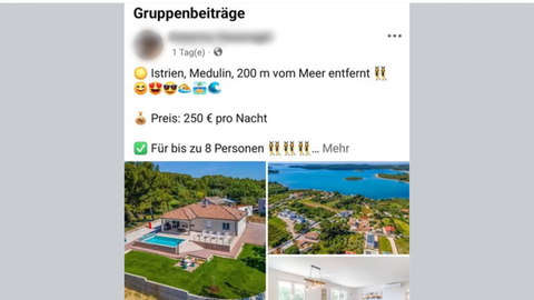 Fake-Angebot auf Facebook