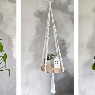 Verschiedene Varianten von Blumenampeln