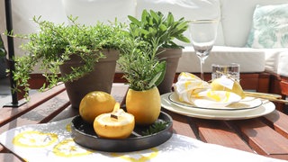 Stempel mit Zitronen