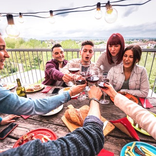 Grillen auf dem Balkon