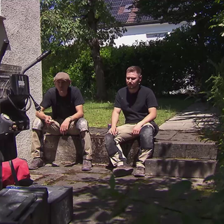 Parkettleger Chris und Marcel