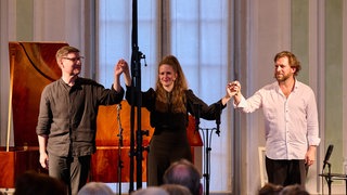 Kristian Bezuidenhout, Julia Nachtmann und Julian Prégardien