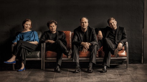 Signum Quartett auf der Couch