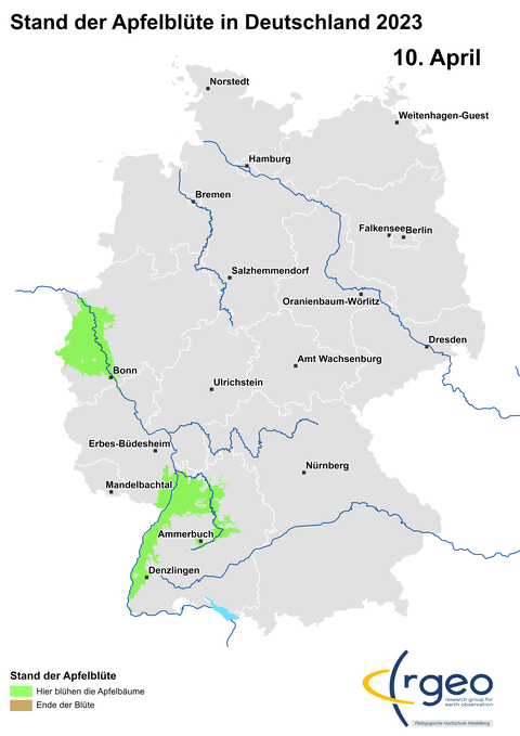 10. April: Apfelblütenland wächst jetzt sehr schnell und besteht aus einer Süd- und Nordinsel :)
