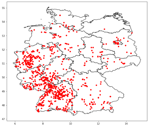 Das Netzwerk der Superbäume, kartiert mit Stand 26. April 23.59 Uhr.