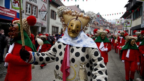 Narrenfigur Rägemolli aus der Elzach Fastnacht