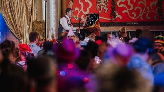 Musikprofessor Werner Beidinger bei seinem Auftritt bei in Frankenthal 2025