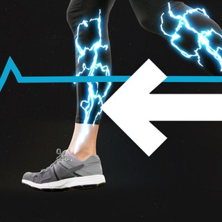Grafik mit Läuferin in Joggingschuhen