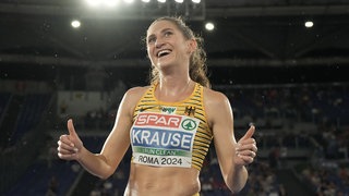 Gesa Krause bei der Leichtathletik EM 2024