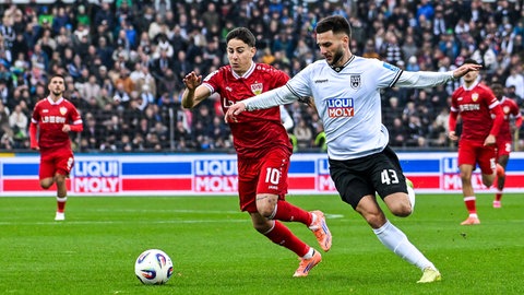 Unterhaltsames Spiel: Der SSV Ulm gegen den VfB Stuttgart II