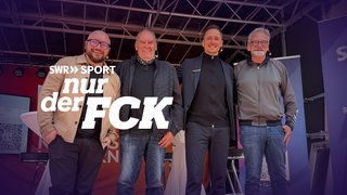 Der "Nur der FCK"-Podcast live auf der Bühne mit Sebastian Zobel, Sepp Stabel, Marcel Klos und Stefan Kersthold