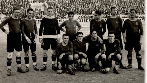 Der Pforzheimer Emil Walter führte den FC Barcelona 1929 als Kapitän zur ersten spanischen Meisterschaft.