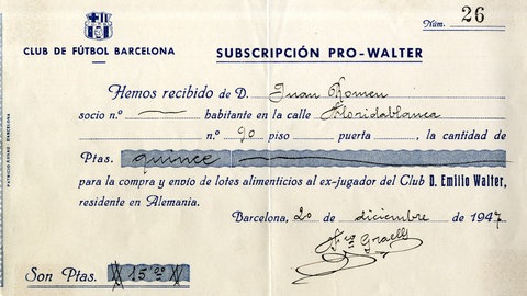 Emil Walter aus Pforzheim führte den FC Barcelona 1929 zur ersten Meisterschaft der Vereinsgeschichte.