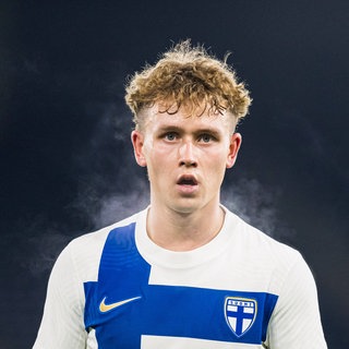 Naatan Skyttä im Einsatz für die U21 von Finnland