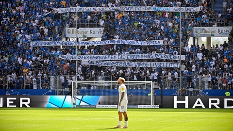 Banner im Hoffenheimer Fanblock