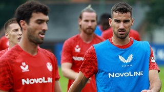 Mahir Emreli (li.) und Ivan Prtajin vom FCK