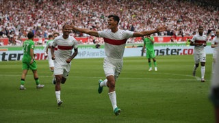 Chema Andrés nach seinem Siegtreffer für den VfB Stuttgart