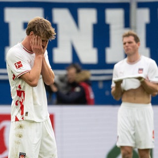 Frust bei Jan Schöppner nach der 1:3-Niederlage seines 1. FC Heidenheim bei der TSG Hoffenheim.