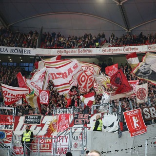 Im Fanblock des FSV Mainz 05 ist