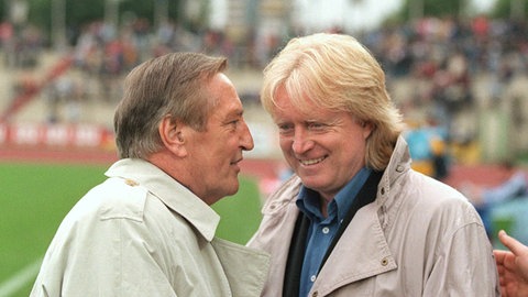VfB-Präsident Gerhard Mayer-Vorfelder und Winfried Schäfer (1998)