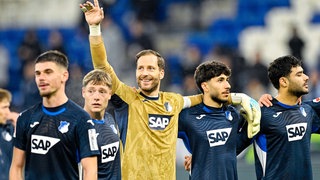 Die TSG Hoffenheim jubelt über den 3:0-Sieg gegen den FC Augsburg 