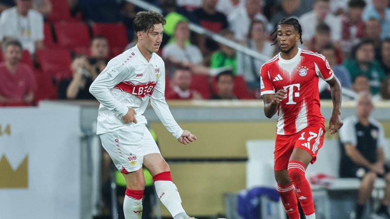 Fußball Franz Beckenbauer Supercup VfB Stuttgart - FC Bayern München am 16.08.2025 in der MHPArena in Stuttgart Angelo Stiller