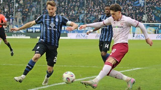Lukas Klünter (Mannheim) gegen Dennis Kaygin (Ingolstadt)