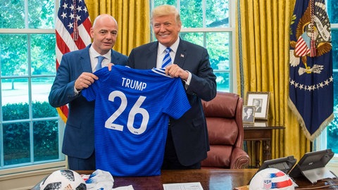 Gianni Infantino und Donald Trump vor der WM 2026