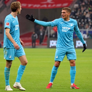 Wouter Burger (li.) und Grischa Prömel von der TSG Hoffenheim