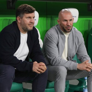 Andreas Schicker und Christian Ilzer von der TSG Hoffenheim. 