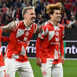 Mainz 05 bejubelt Erfolg gegen Sigma Olmütz