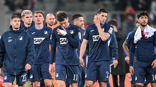 Die TSG Hoffenheim nach dem 2:2 in Augsburg