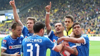 Hoffenheimer Jubel 2013 in Dortmund