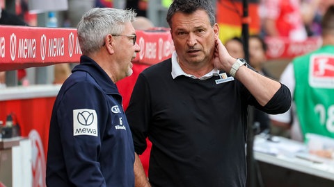 Mainz-05-Boss Christian Heidel schmiedet gemeinsam mit Trainer Urs Fischer schon wieder Pläne für die kommende Saison.