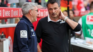 Mainz-05-Boss Christian Heidel schmiedet gemeinsam mit Trainer Urs Fischer schon wieder Pläne für die kommende Saison.