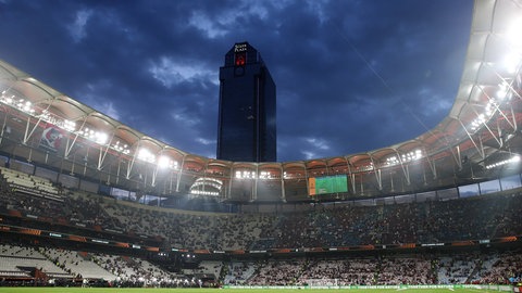Eindrücke aus dem Besiktas-Stadion in Istanbul kurz vor dem Anpfiff
