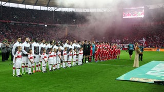 Der VfB Stuttgart im Pokalfinale 2013 gegen den FC Bayern