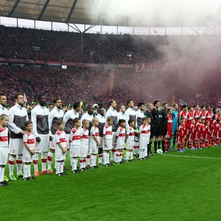 Der VfB Stuttgart im Pokalfinale 2013 gegen den FC Bayern