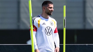 Deniz Undav beim Training der deutschen Fußballnationalmannschaft