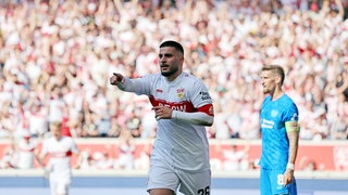Deniz Undav bejubelt einen Treffer für den VfB Stuttgart