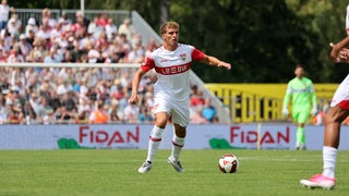 Grischa Prömel machte im Test gegen die TSG Balingen (7:0) sein erstes Spiel für den VfB Stuttgart.