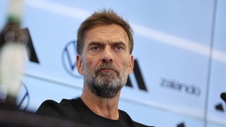 Bundestrainer Jürgen Klopp bei seiner offiziellen Vorstellung