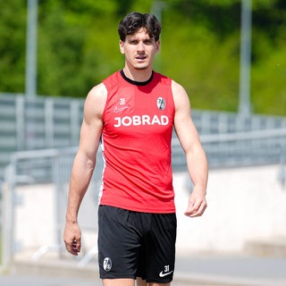 Stürmer Igor Matanovic im Training des SC Freiburg (Archivbild)