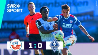 Spielszene 3. Liga Hansa Rostock - Waldhof Mannheim
