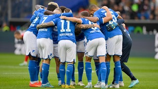 Die TSG Hoffenheim vor dem Spiel gegen Dortmund