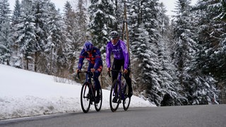 Märkl und Ackermann zusammen beim Training in den österreichischen Bergen