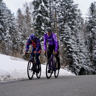 Märkl und Ackermann zusammen beim Training in den österreichischen Bergen