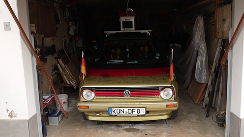 Fabian Bergmann und sein Fan-Golf