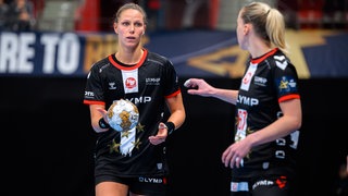 Xenia Smits und Veronika Mala von der HB Ludwigsburg.